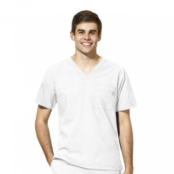 Bluza medicala barbati WonderWink W123 alb
