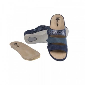 Papuci Medi+ 701-18-5 albastru - dama - cu taloneta detasabila