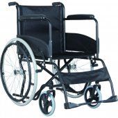 Fotoliu rulant / scaun cu rotile pliabil cu suport detasabil pentru picioare